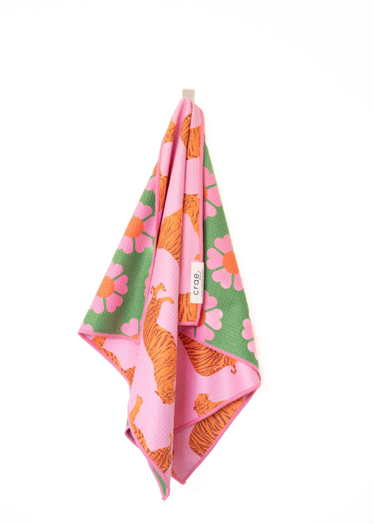 Pink Tiger Reversible Hand Towel