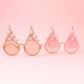 Christmas Tree Holiday Glasses | Pastel Pink