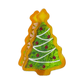 Midi Christmas Tree Cookie Hair Claw Clip