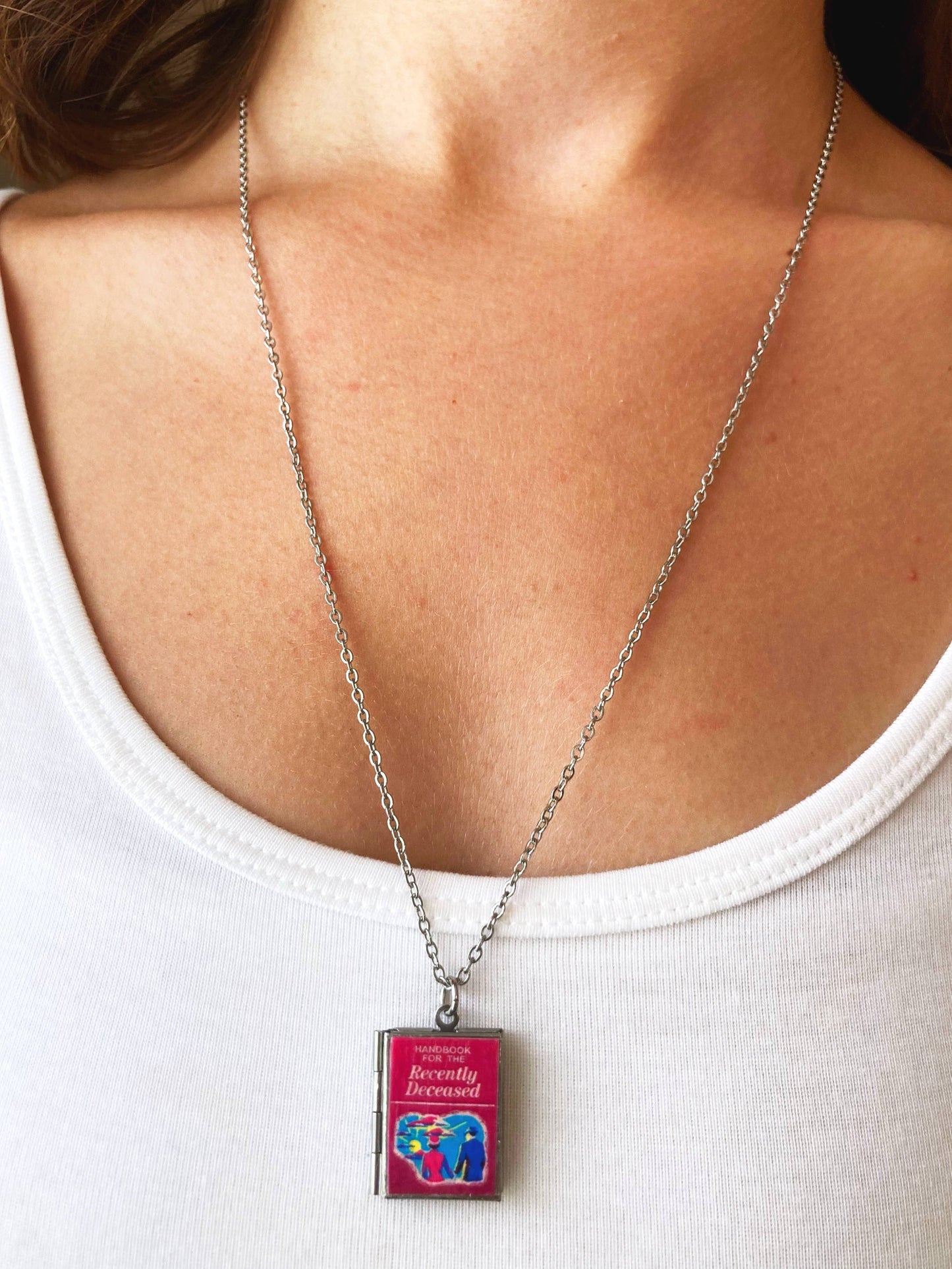 Book Locket Beetlejuice Necklace