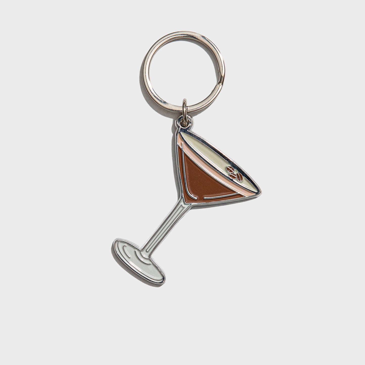 Espresso Martini Enamel Keychain