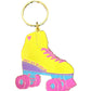 Roller Skate Preppy Gold Keychain