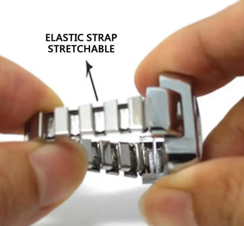 Stainless Steel Quartz Watch Stretch Ring