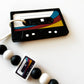 Cassette Tape Teether with Clip