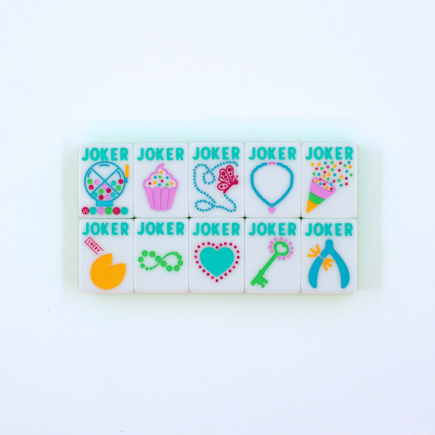 Crystal Confetti Lemon-Lime | Mahjong with a Sprinkle of Color and Joy