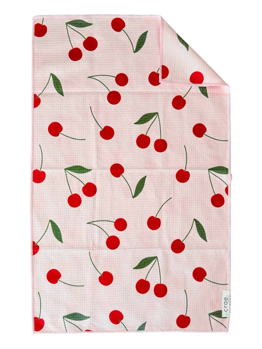 Put A Cherry On It Double-Sided Hand Towel