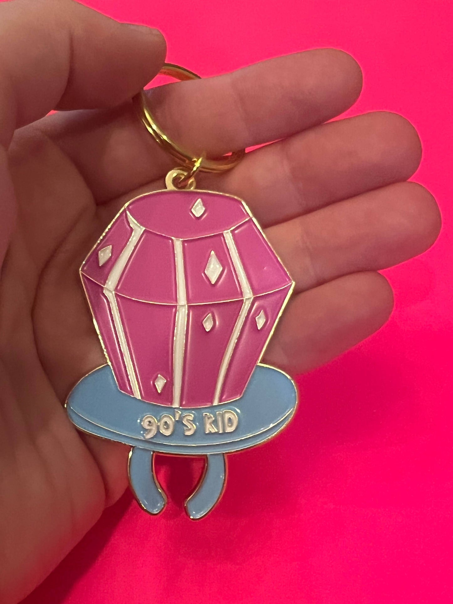 Ring Pop Enamel Keychain