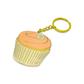 Carrie Cupcake Enamel Keychain