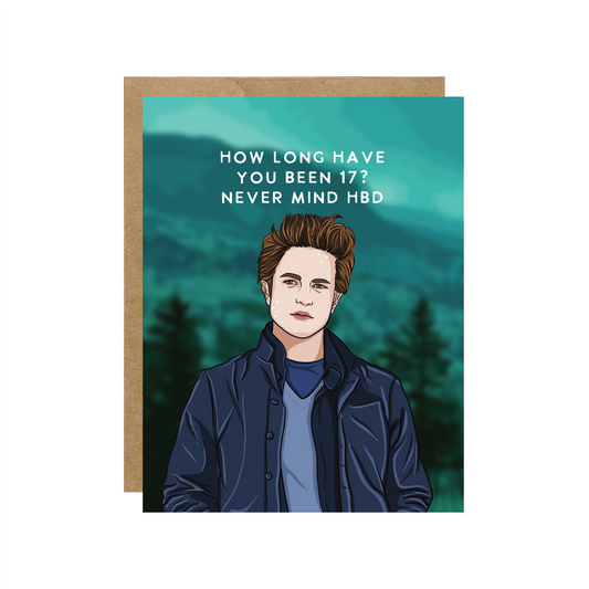 Edward Twilight Birthday Card
