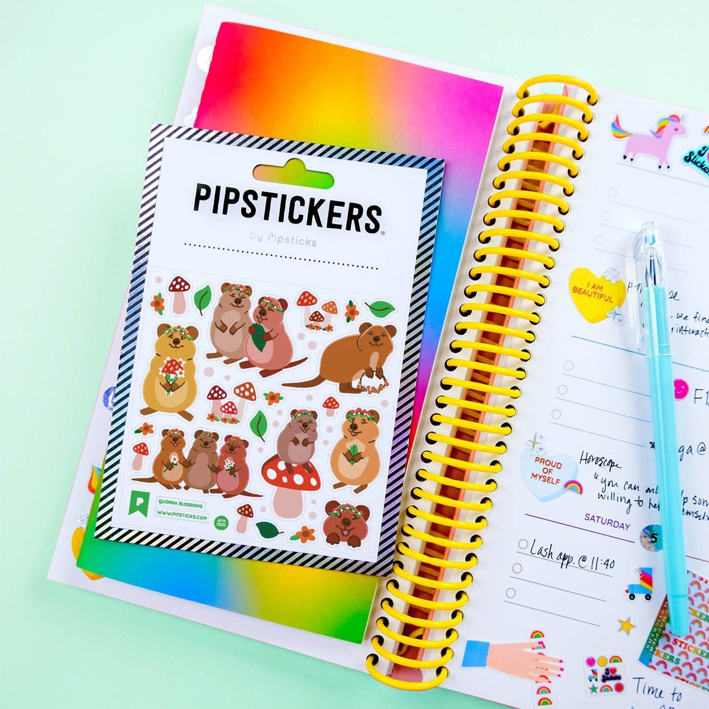 Quokka Blossoms Stickers
