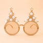 Christmas Tree Holiday Glasses | Gold Sparkle