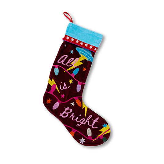 Bright Embroidered Stocking