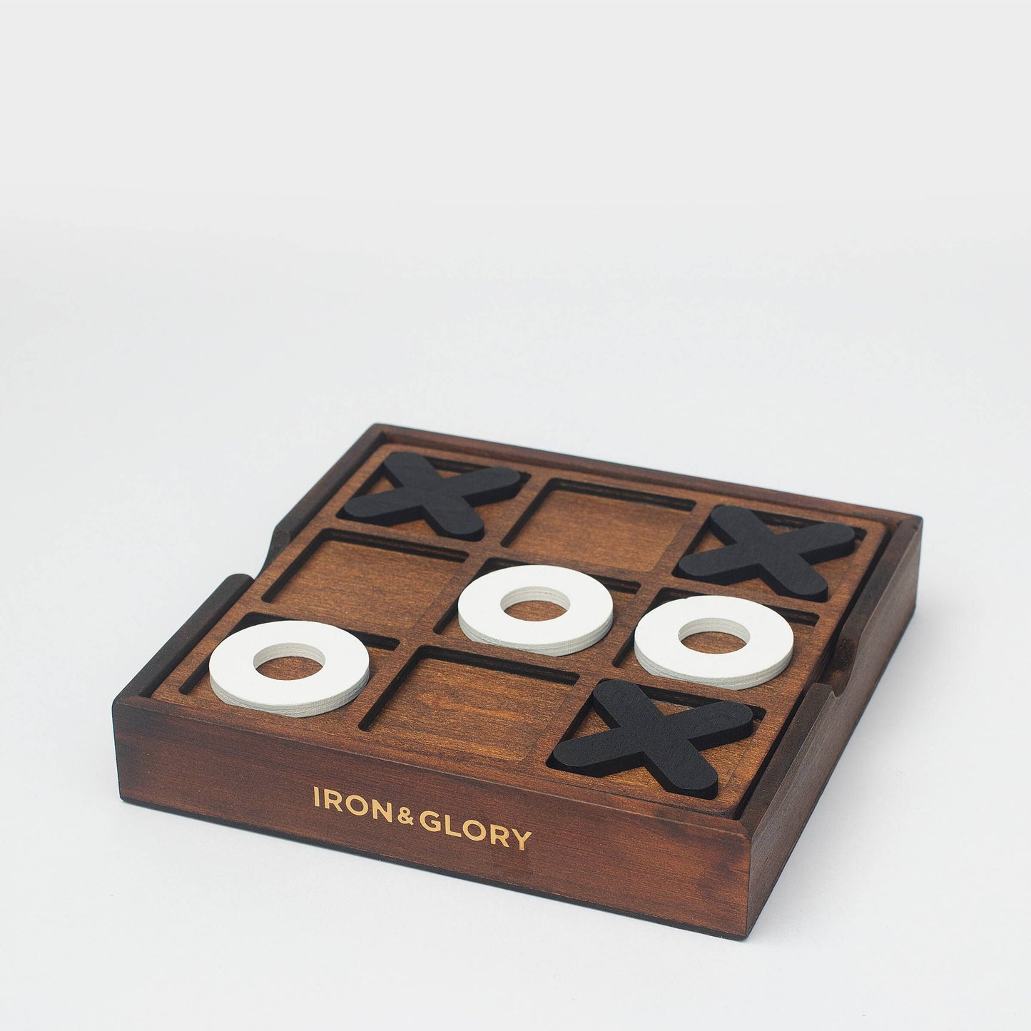 Deluxe wooden Tic-Tac-Toe board