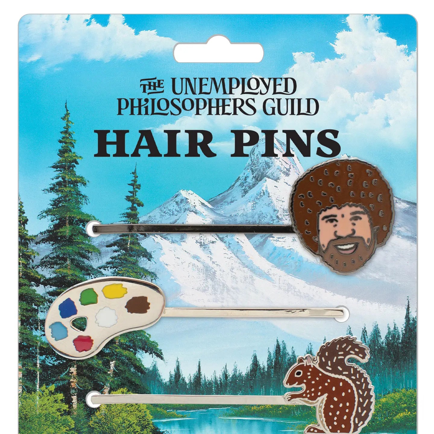 Bob Ross Hair Pins