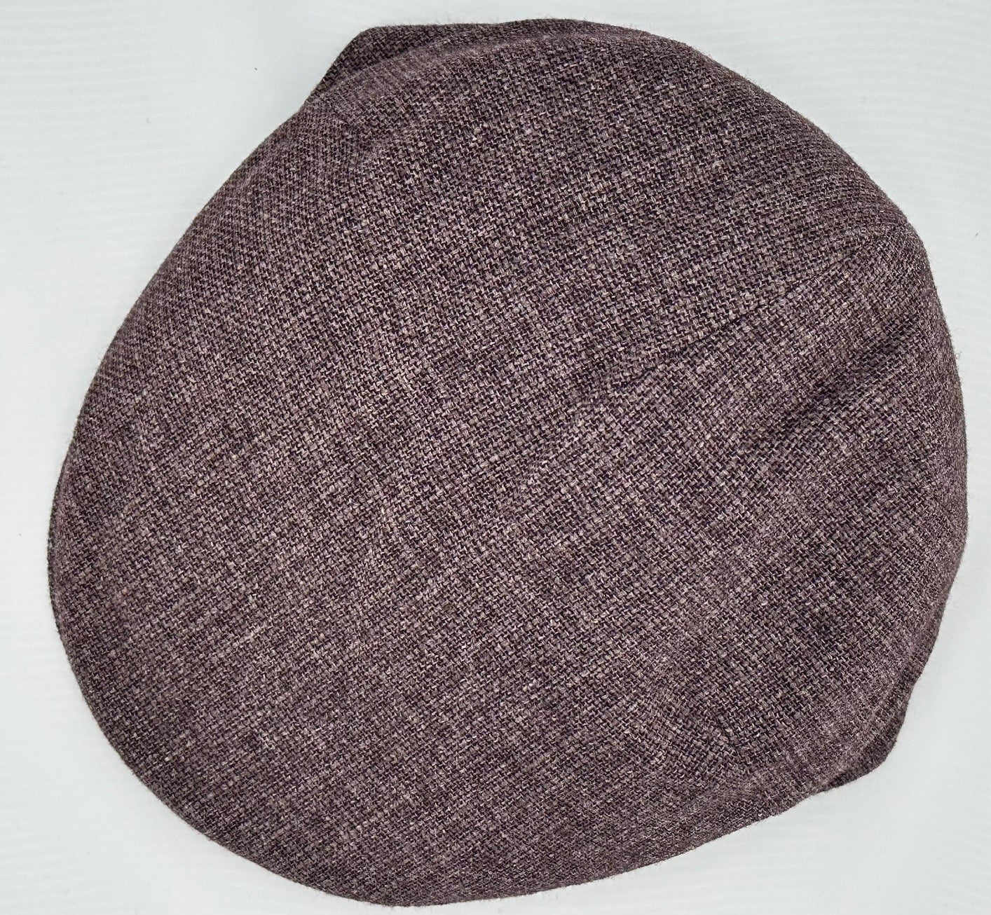 "The Plum Brown" Italian Linen and Silk Flat Cap by Alfonso D'Este