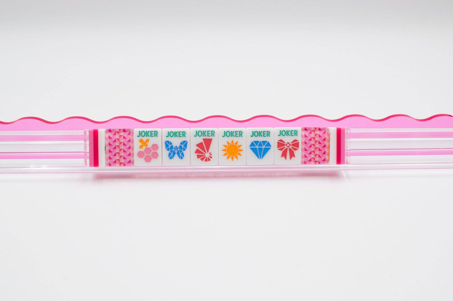 Crystal Prism Pink | Mahjong with Bold Angles and Vibrant Vibes |