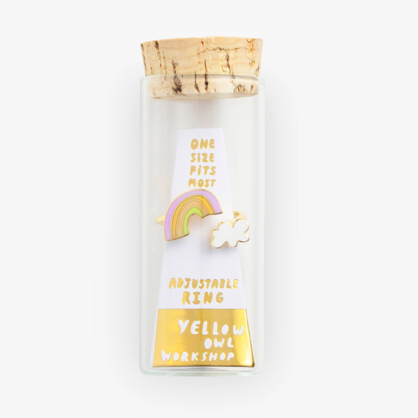 Rainbow Cloud Adjustable Ring