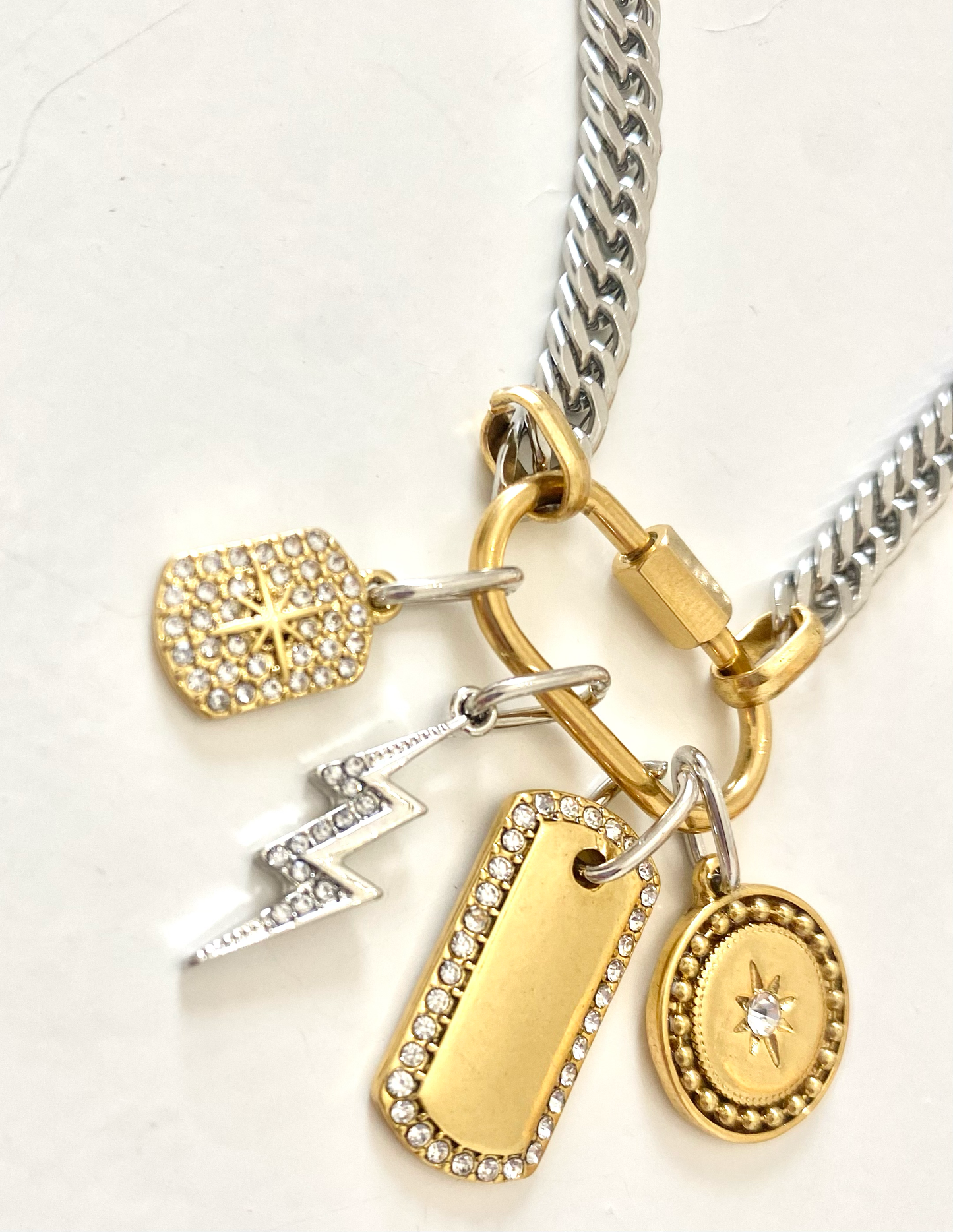 Carabiner Charm Amulet Necklace