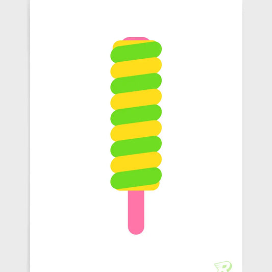 Ice Lolly Twist Art Print