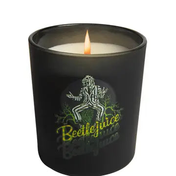 Beetlejuice Glass Candle