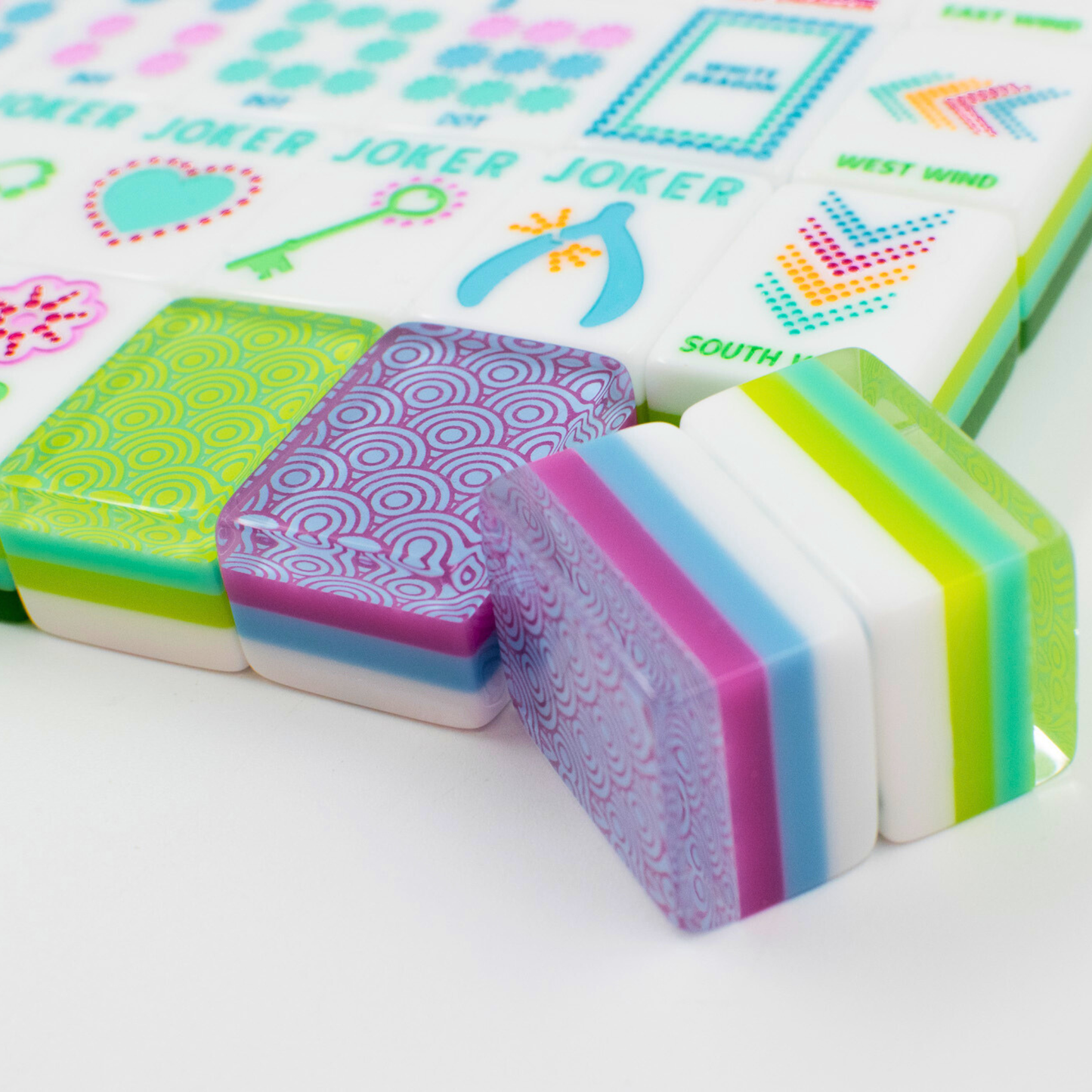 Crystal Confetti Lemon-Lime | Mahjong with a Sprinkle of Color and Joy