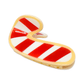 Midi Candy Cane Cookie Hair Claw Clip
