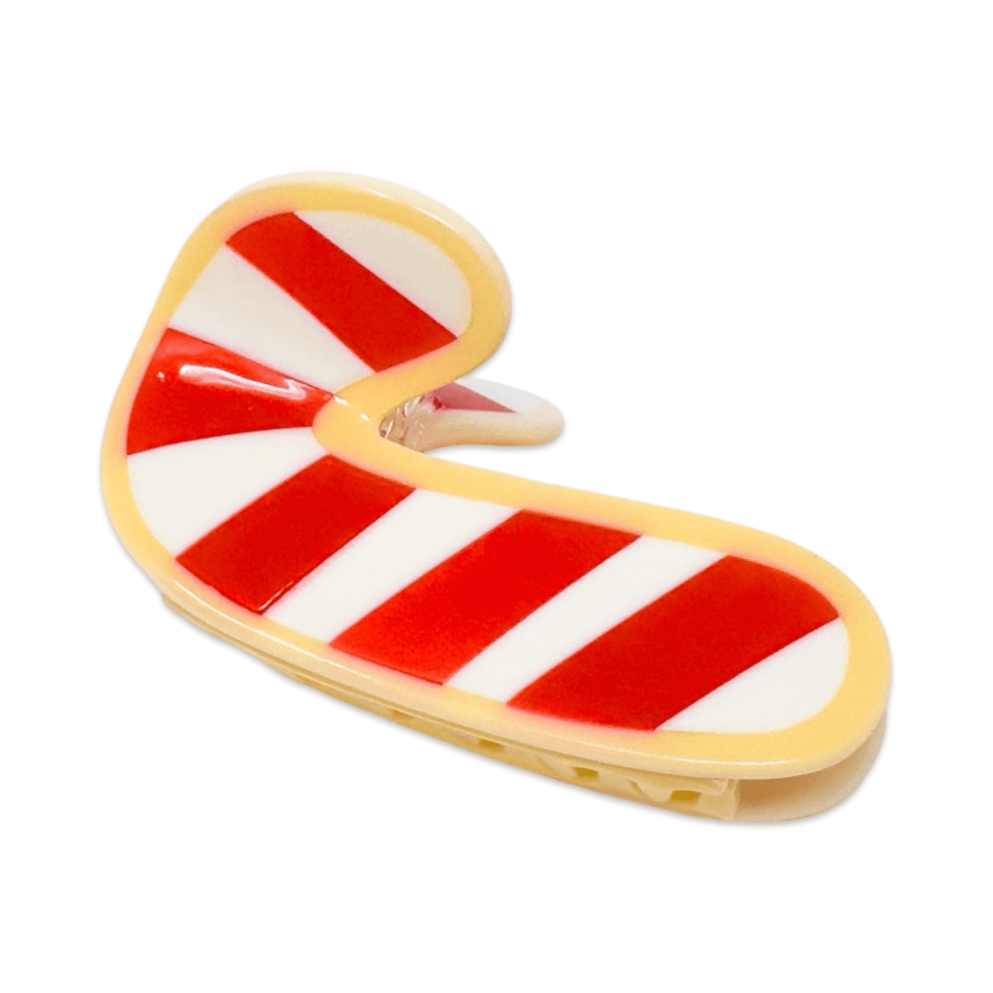 Midi Candy Cane Cookie Hair Claw Clip