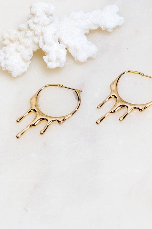 Rain Hoops: Gold Plated