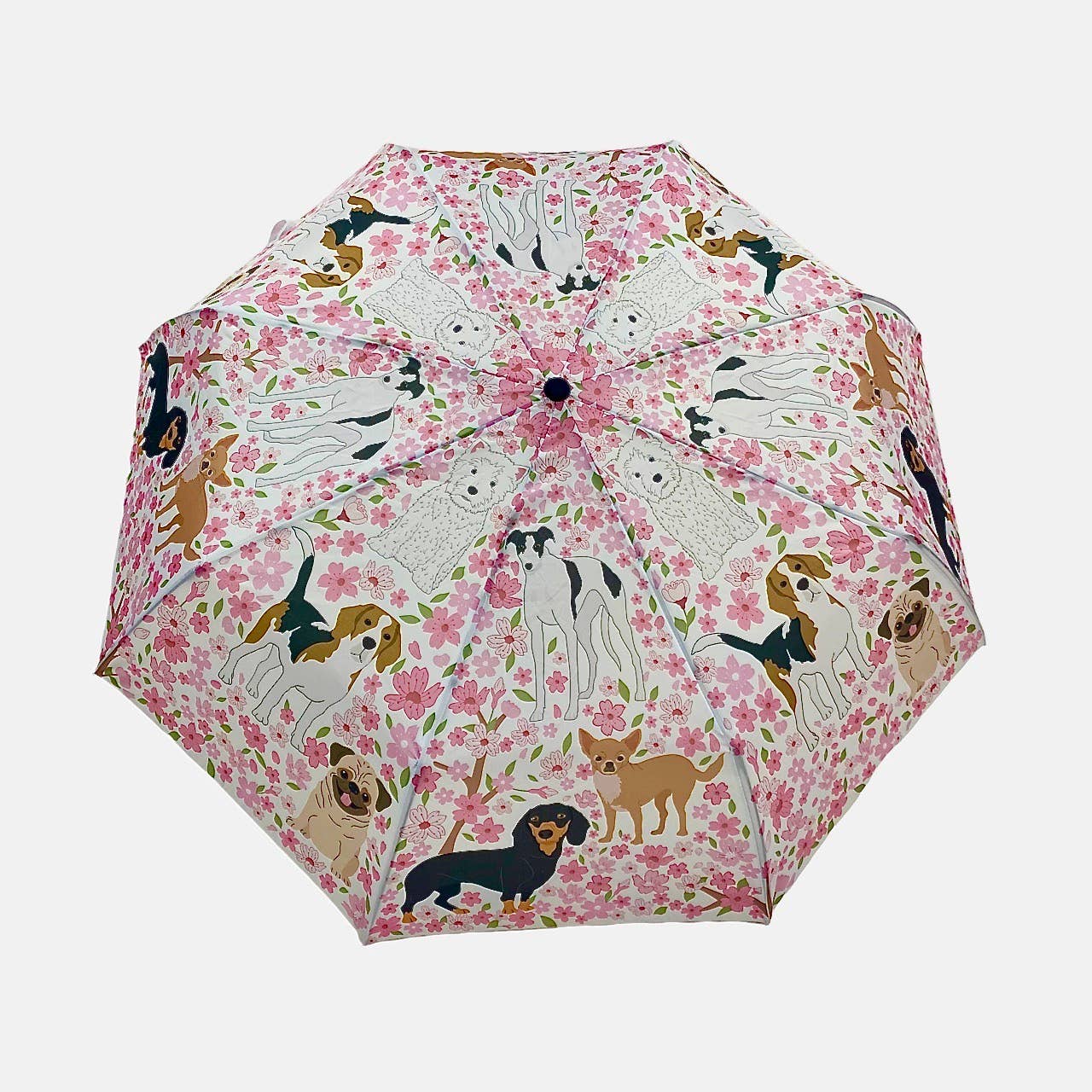 Cherry Blossom Pups Umbrella