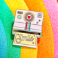 Rainbow Polaroid Camera Smile Enamel Pin