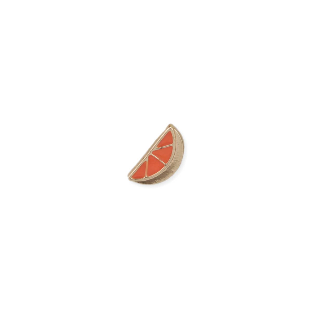 Lovely Day for a Picnic Orange Post Earrings