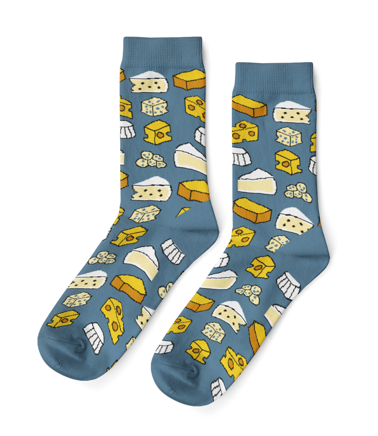 Cheese Large Crew Socks