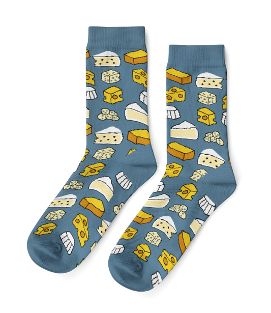 Cheese Large Crew Socks