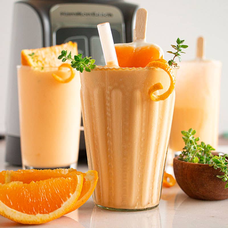 Orange Creamsicle Frozen Cocktail