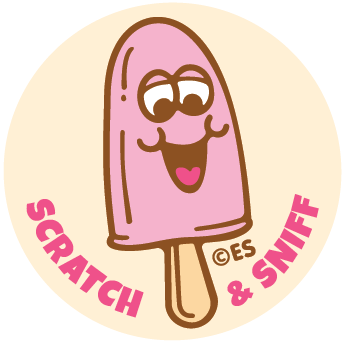 Strawberry Ice Cream EverythingSmells Scratch & Sniff Stickers