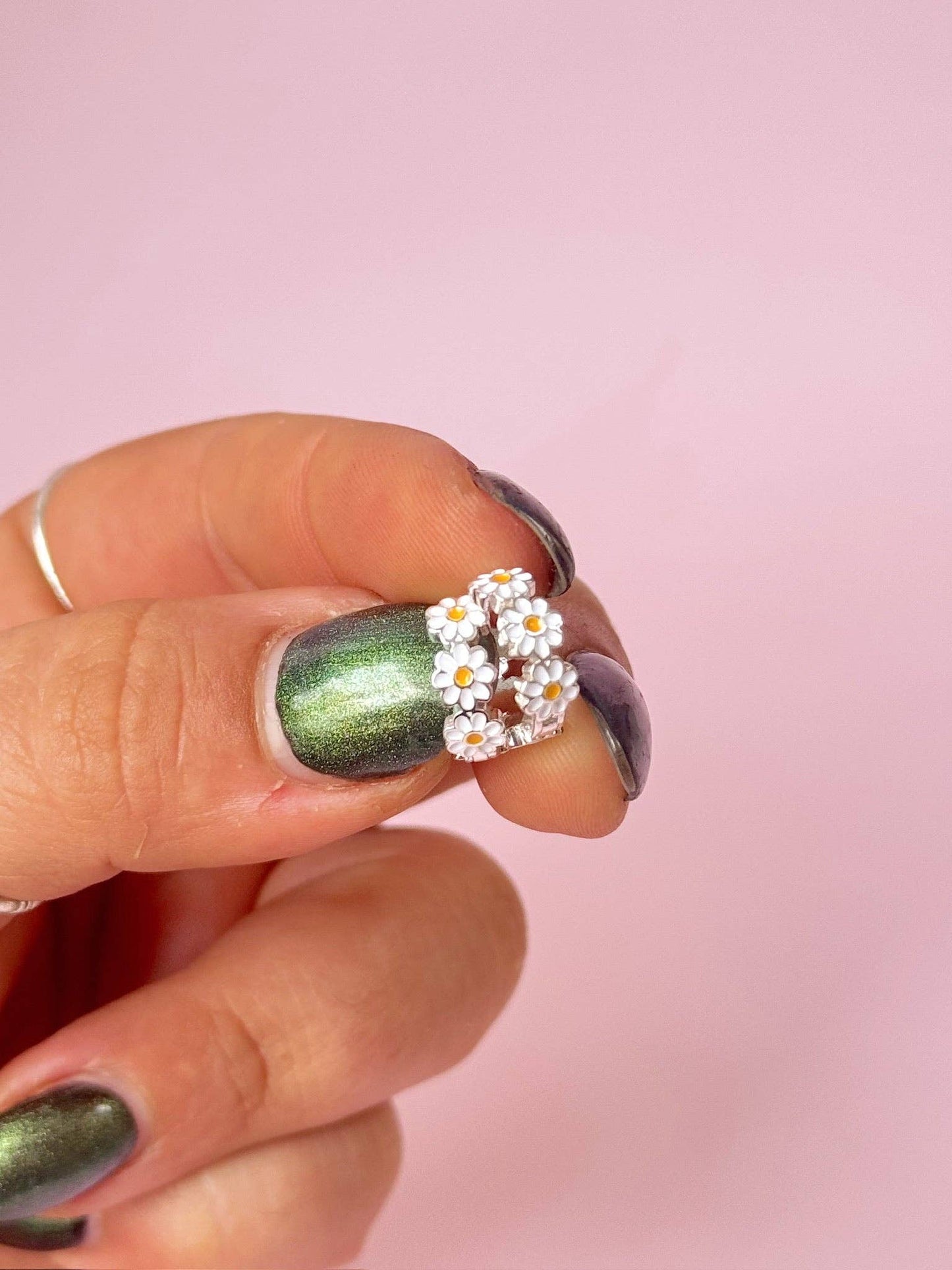 Daisy Mini Hoop Earrings