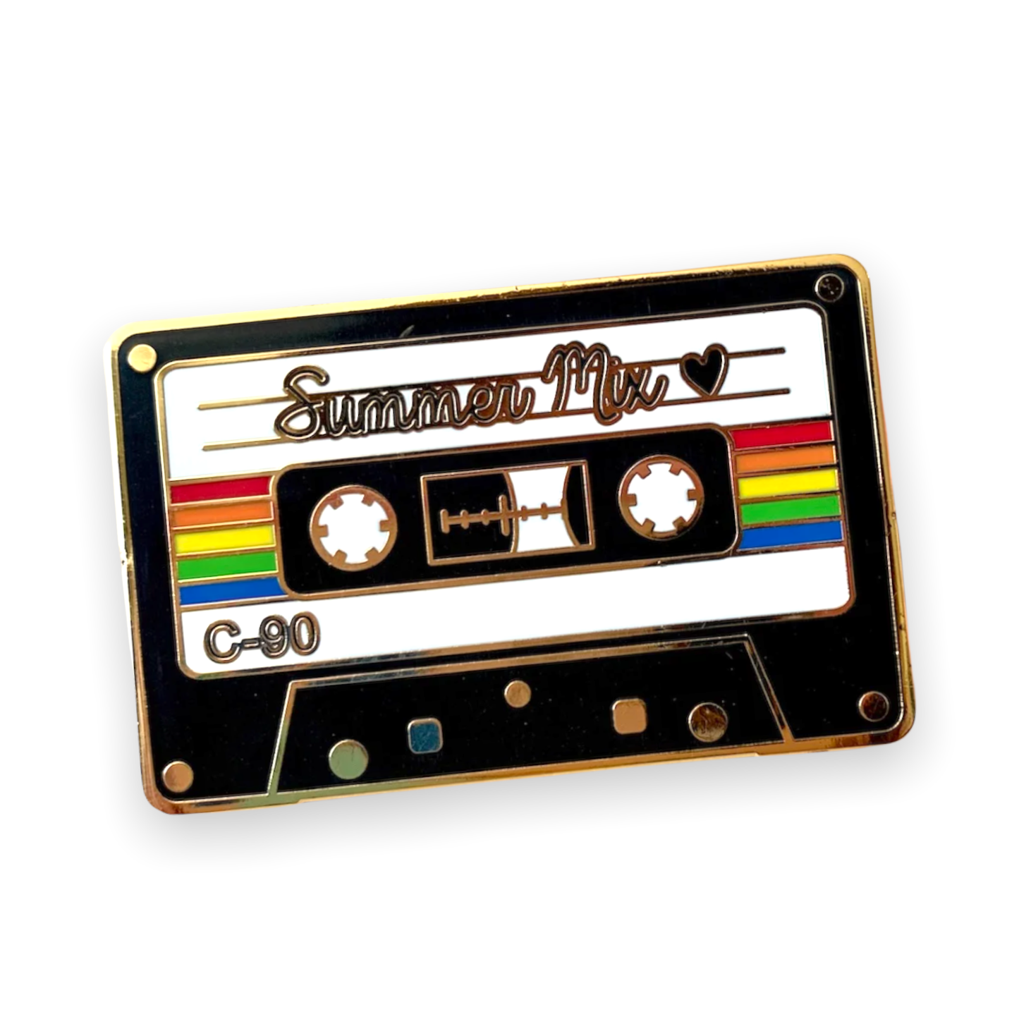 Summer Mix Tape Enamel Pin