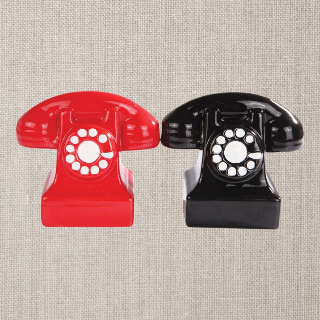 Retro Phones Salt and Pepper Shaker Set