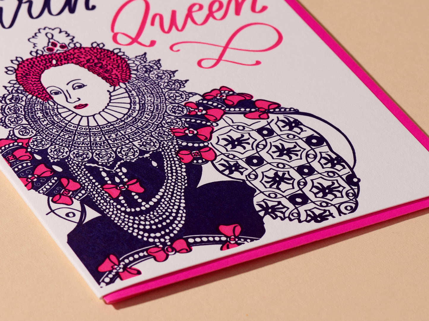 Birthday Queen Letterpress Card
