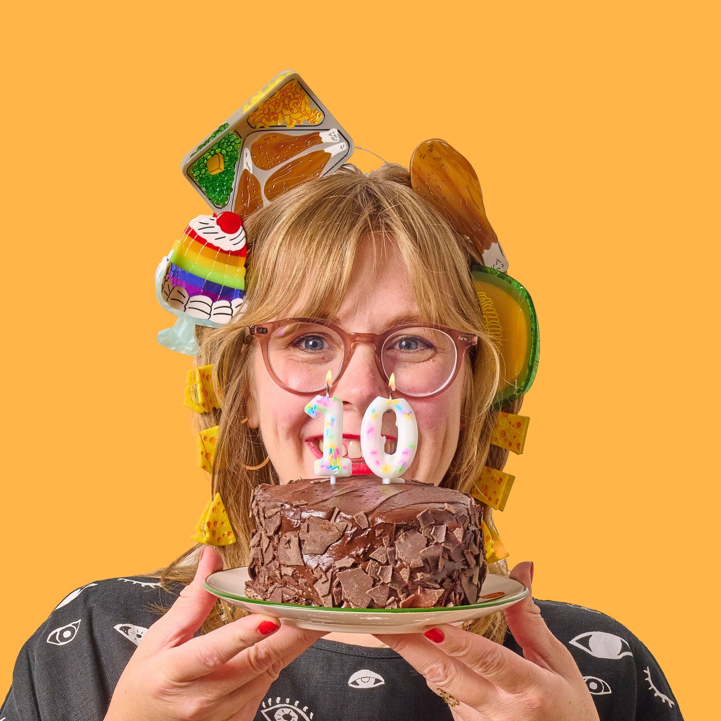 Large Drumstick Hair Claw Clip