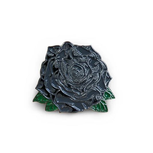 The Black Rose Cap Pin by Boston Scally Co.