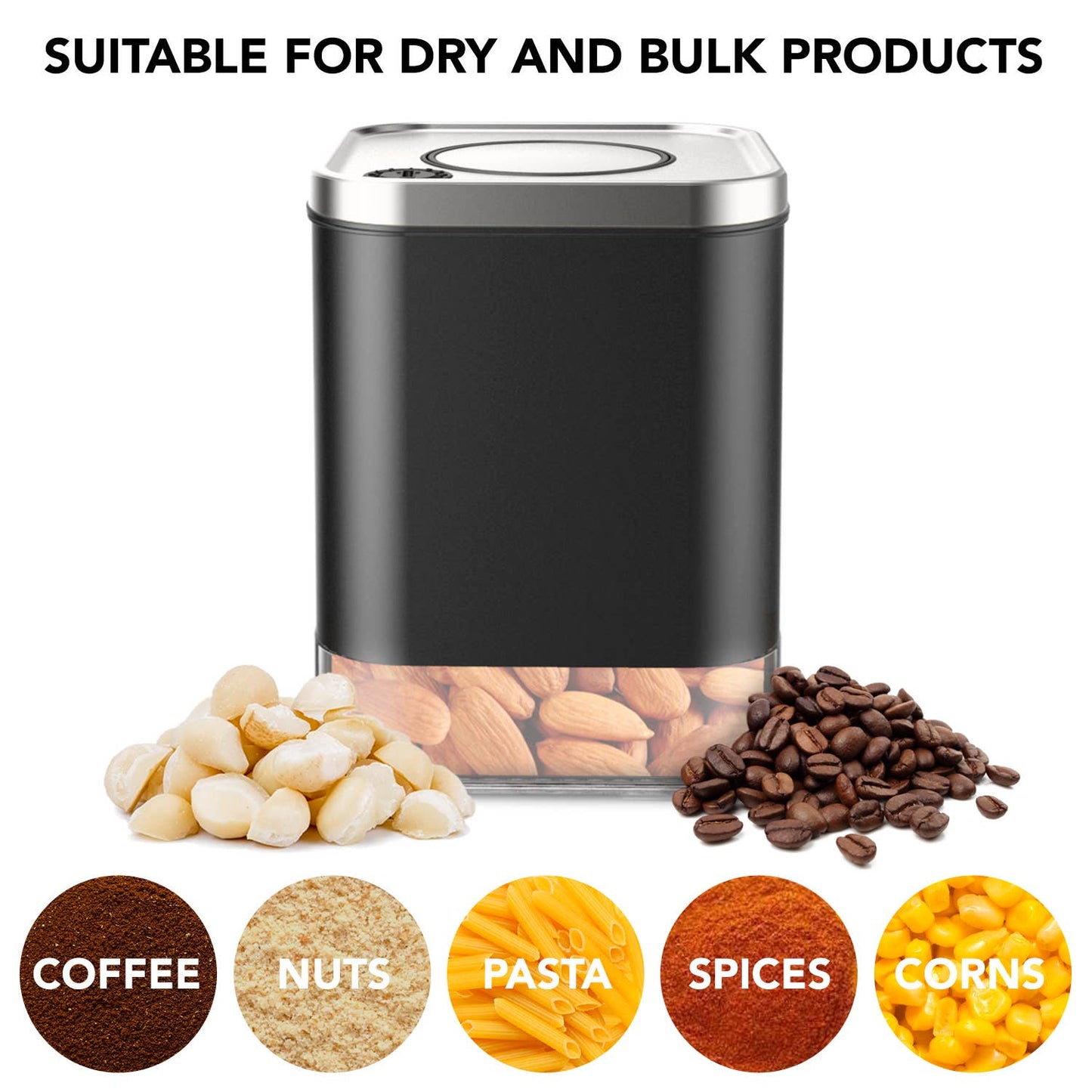 Kaffe Coffee Canister Storage Container