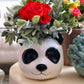 Hand-Painted Panda Vase Wall Hanger