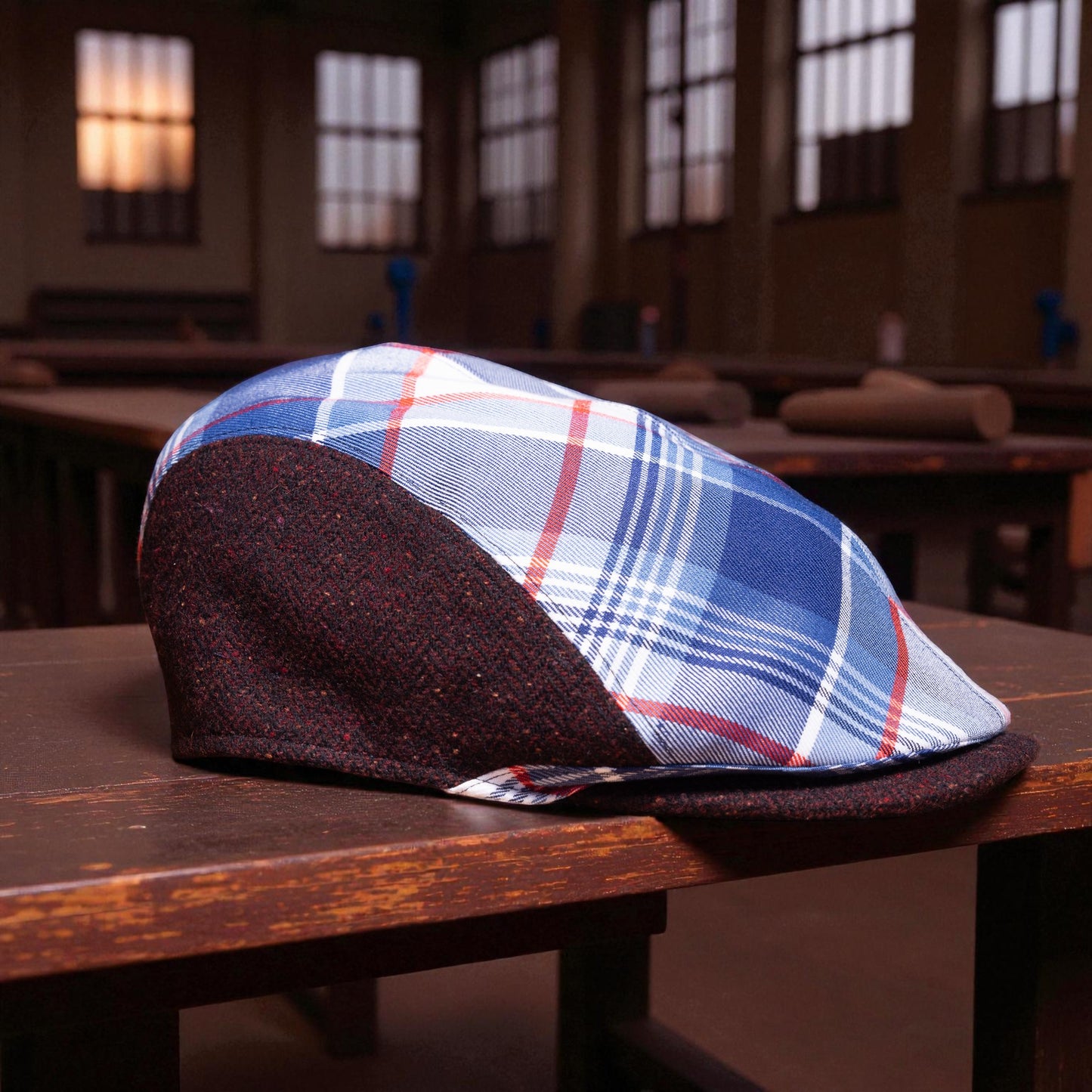 The Rosie the Riveter Flannel Flat Cap Hales Speed Shop X FunkyBrims Collab (with Pin)