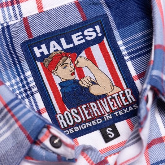 The Rosie the Riveter Women's Flannel by Hales Speed Shop