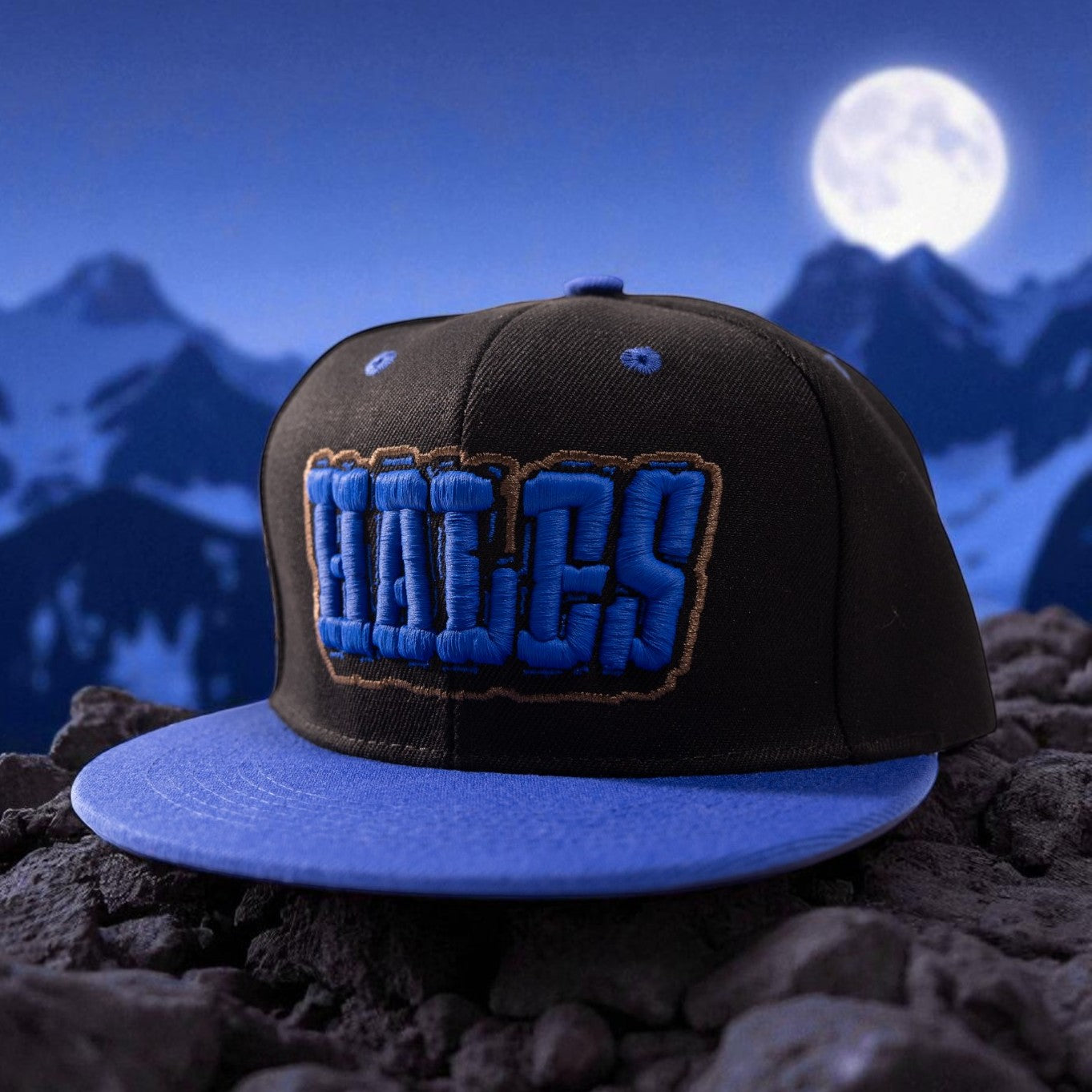 The Bad Moon 6-Panel Snapback by Hales Speed Shop