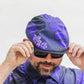 The "Purple Luau" Shaka Fabric Flat Cap Hales Speed Shop X FunkyBrims Collab with Cap Pin