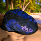 The "Purple Luau" Shaka Fabric Flat Cap Hales Speed Shop X FunkyBrims Collab with Cap Pin