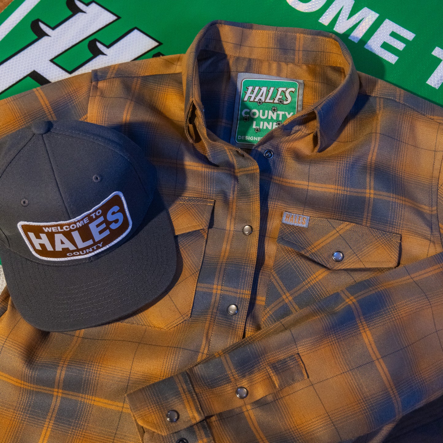 County Line Snapback with Flexfit Tech by Hales Speed Shop