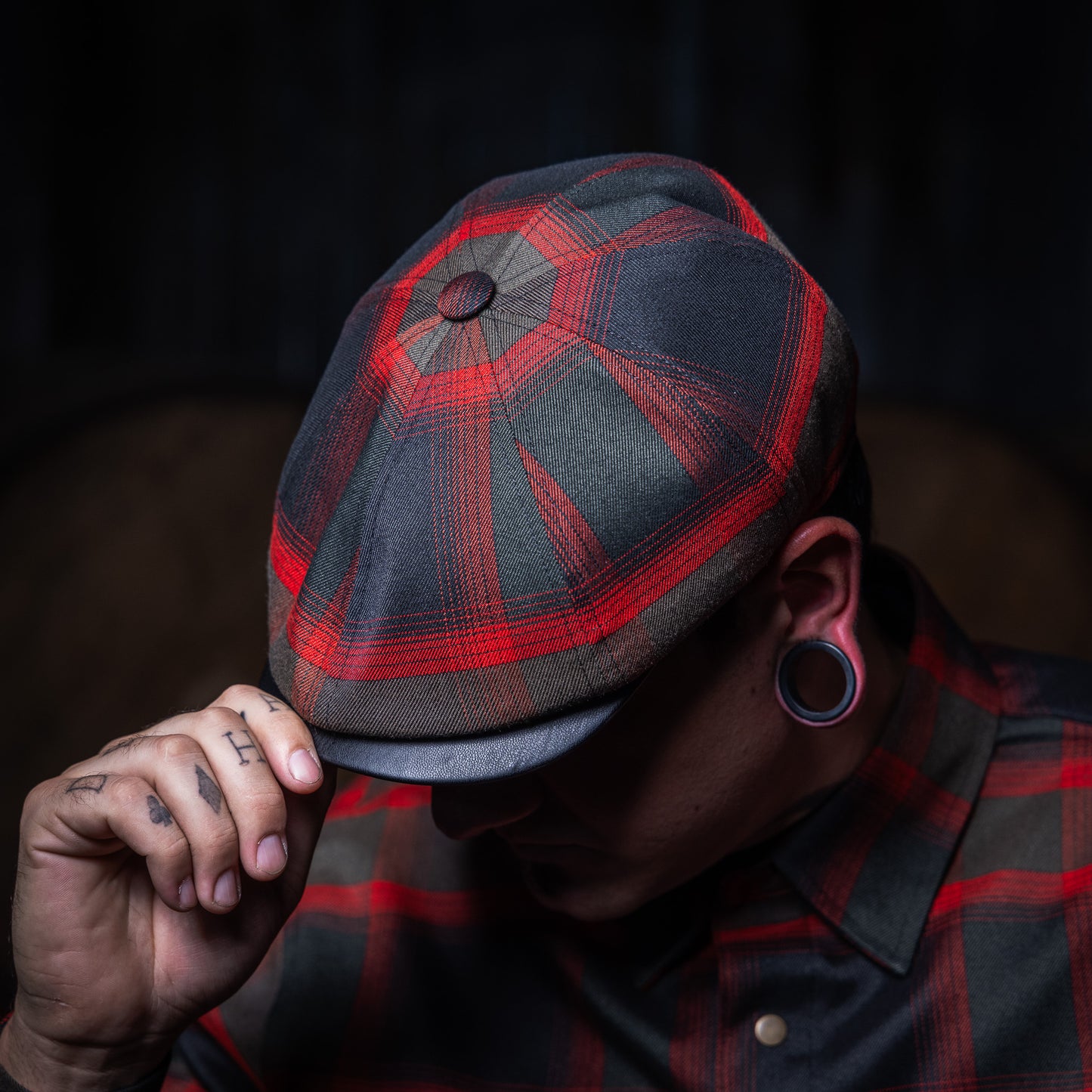 The Springwood Slasher Flannel Newsboy Hales Speed Shop X FunkyBrims Collab (with Pin)